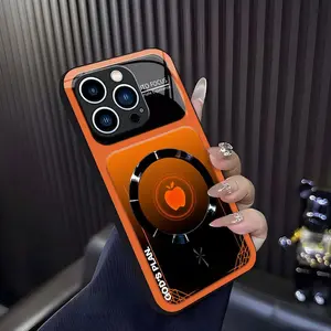 “God’s Plan” MagSafe phone case — neon cyberpunk faith magnetic cover for iPhone 13 Pro — 975