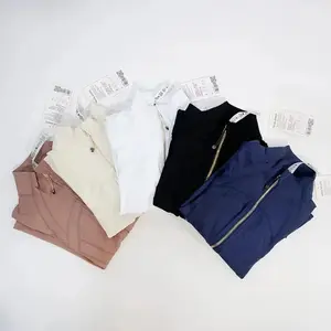 DMR Slimming Zipper Jacket Yoga Collar Lightweight Quick Dry Sporty Thin Rose Gold Evening Summer Outerwear for Active Living Athleisure Style