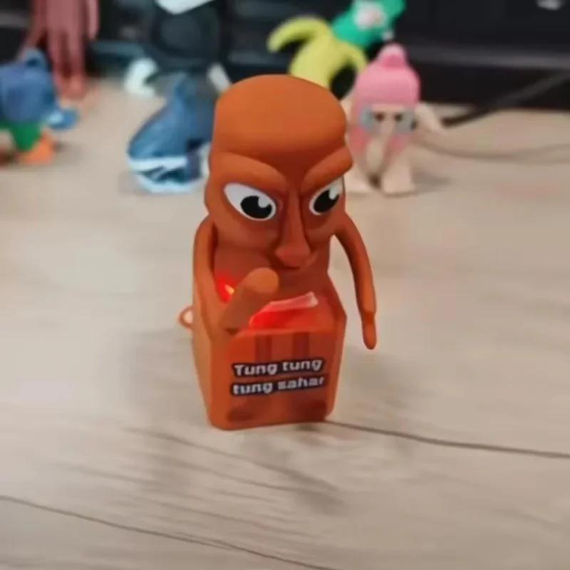 Stick man Tung tung tung Tungtungtung Anime Wooden Keychain Stick Man Figure with Luminous Pendant Collectible Decorative Gift Stick man Tung tung tung Tungtungtung Anime Wooden Keychain Stick Man Figure with Luminous Pendant Collectible Decorative Gift