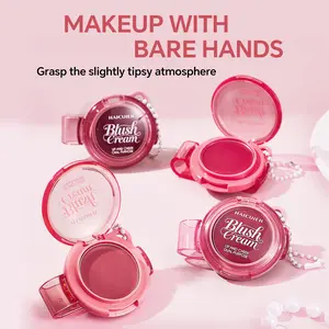 Cream Blush for Cheeks and Lips - HAICUIER Multi-Use Blush Balm, Buildable Sheer Color, Long-Lasting Natural Glow