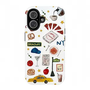 New York City symbol phone case, suitable for iPhone 17, 16, 15, 14, 13, Pro max plus, smartphone case, shockproof, protective case, outer case, double-layer protective case, ideal as a gift