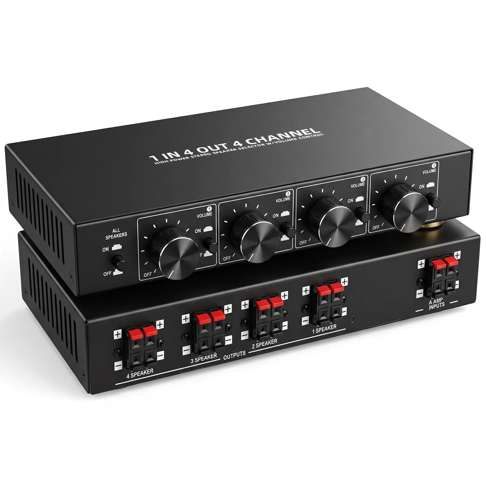 Multi-Zone Speaker Selector 1 Input 2/4/6 Channel Home Office Restaurant Bar Audio Control
