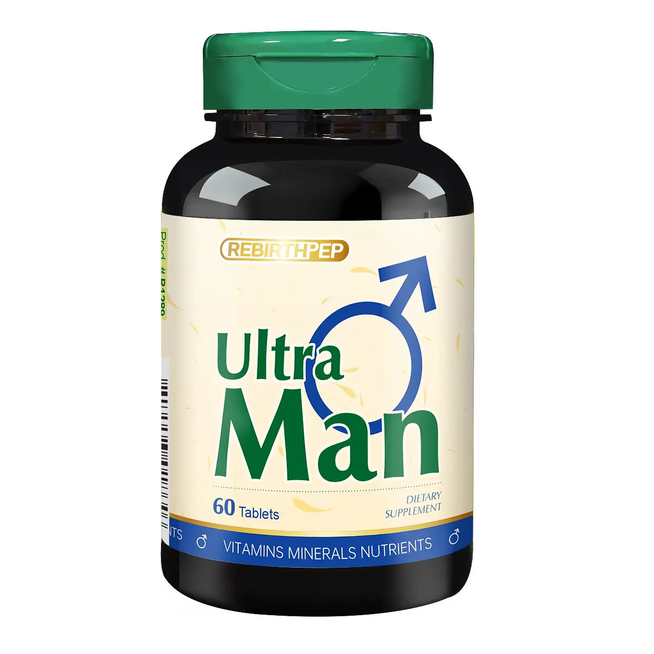 Rebirth-Pep Men's Multivitamin Complex Tablets - Immunity Boosting Supplement for Men | 60 Tablets, 48 Month Shelf Life - Edible, Healthcare