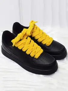 Solid Color Fluffy Shoelaces, Casual Simple Sneaker Shoes Accessories for Women & Men, Fashionable Shoes Accessories for Daily Use