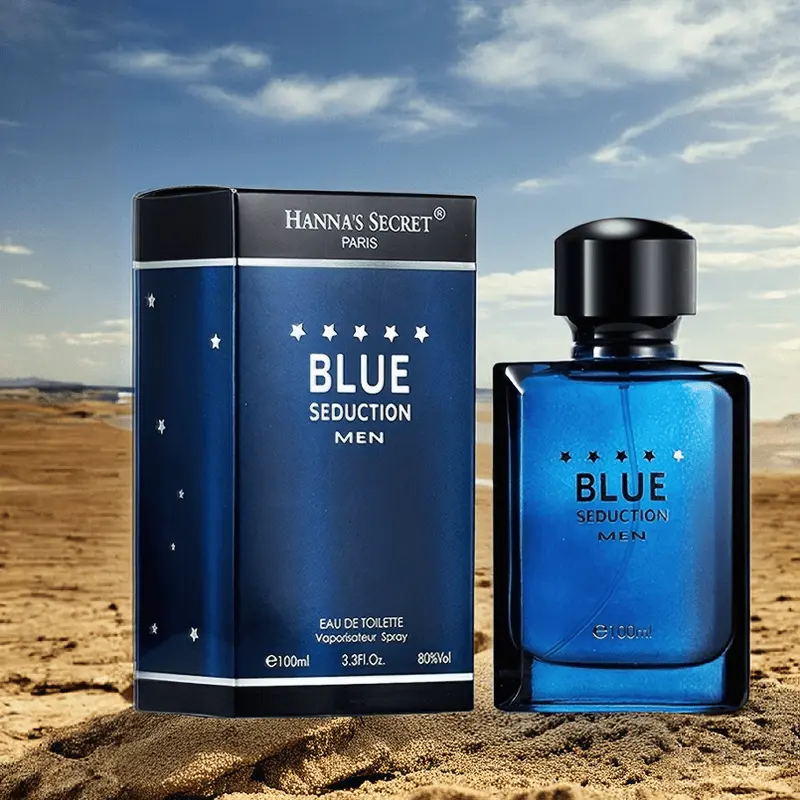 Men's 100ml Woody Eau De Toilette - Single Item, Long-Lasting Refreshing Cologne with Woody Notes, Formaldehyde-Free Alcoholic Formula, 3-5% Flavor Concentration, Ideal for Dating & Daily Use, Christmas Gift