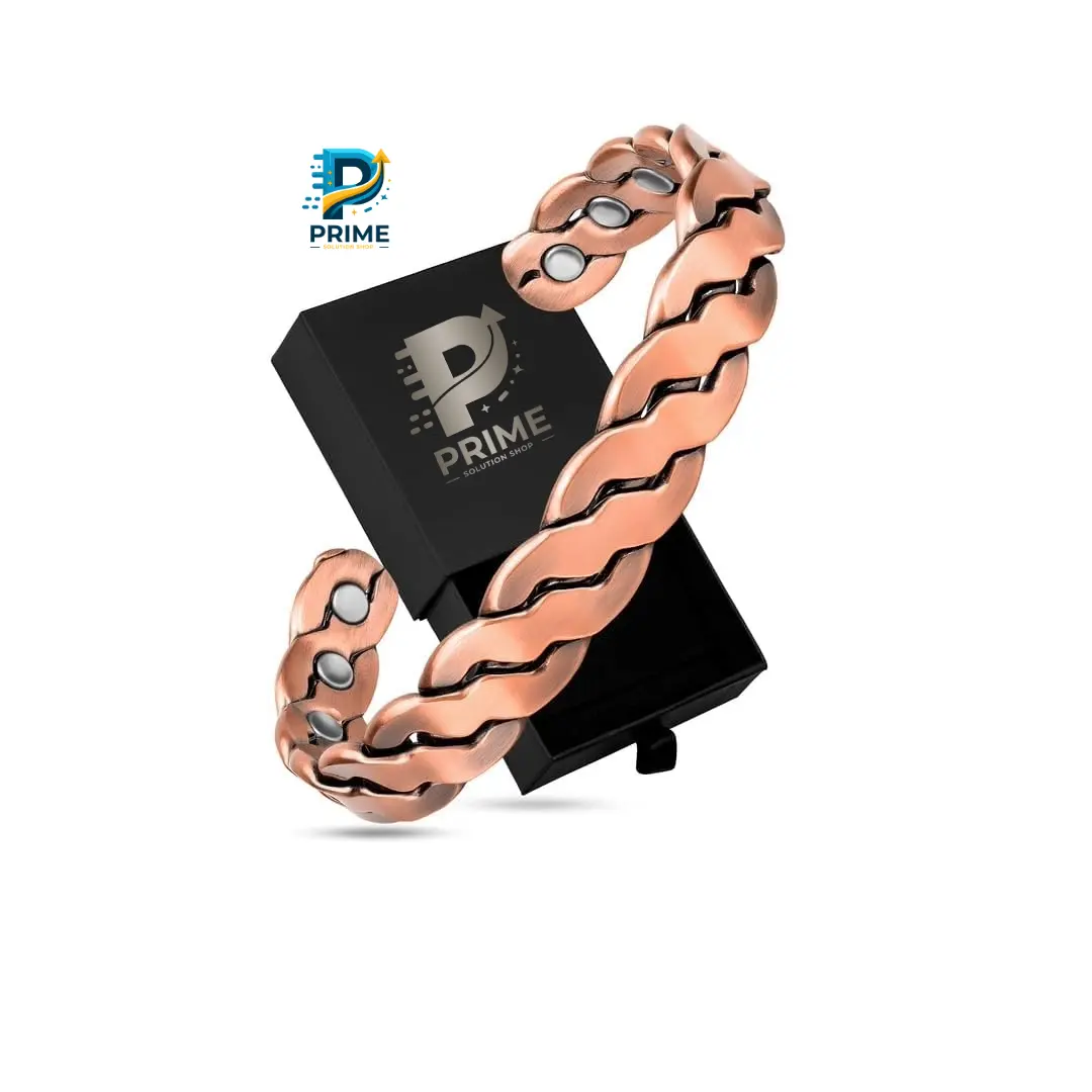 Valentine Gift For loved ones Copper Magnetic Bracelets – Effective Pure Copper Bracelet for Men and Women – Copper Cuff Adjustable Bracelet Bangles (Twisted Copper) Anniversary Birthday Daily Auspicious Wedding Engagement