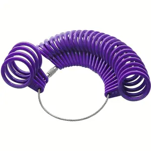 Plastic Ring Sizer Circle 0-13 Uk Sizes, Multi-Color Options, Accurate Measurement Tool for Jewelry Making & Crafting