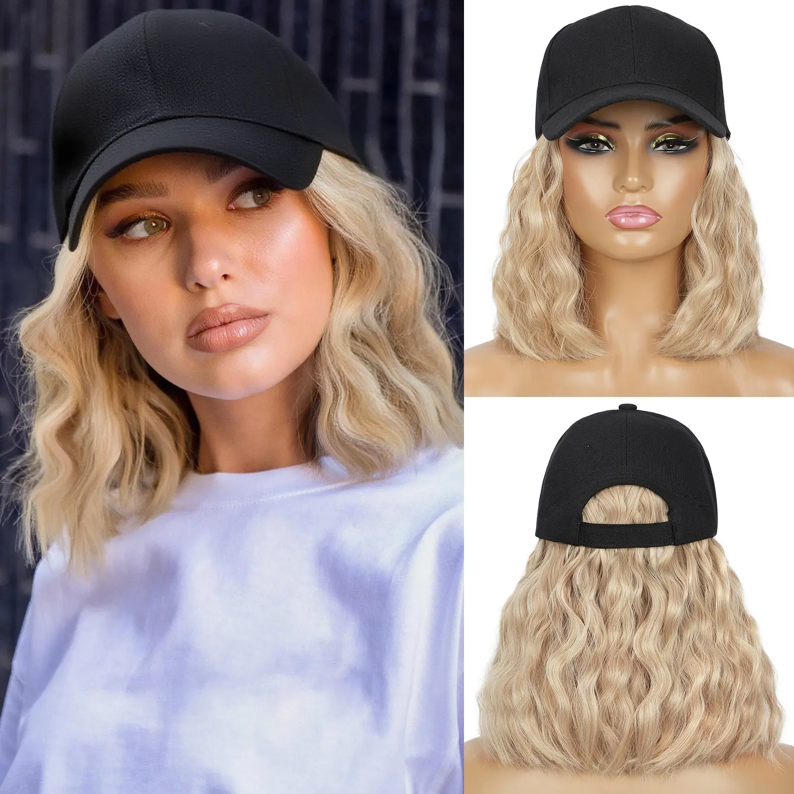 No-Fuss Baseball Cap Wig | Perfect for Bad Hair Days & Outings