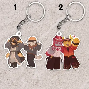 Forsaken keychains: Elliot x CHANCE and Builderman x shedletsky