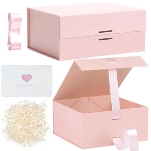 Large Gift Boxes 9.5x7.1x4.3 Inches, Sturdy Shirt Boxes with Magnetic Lids for Multiple Occasions