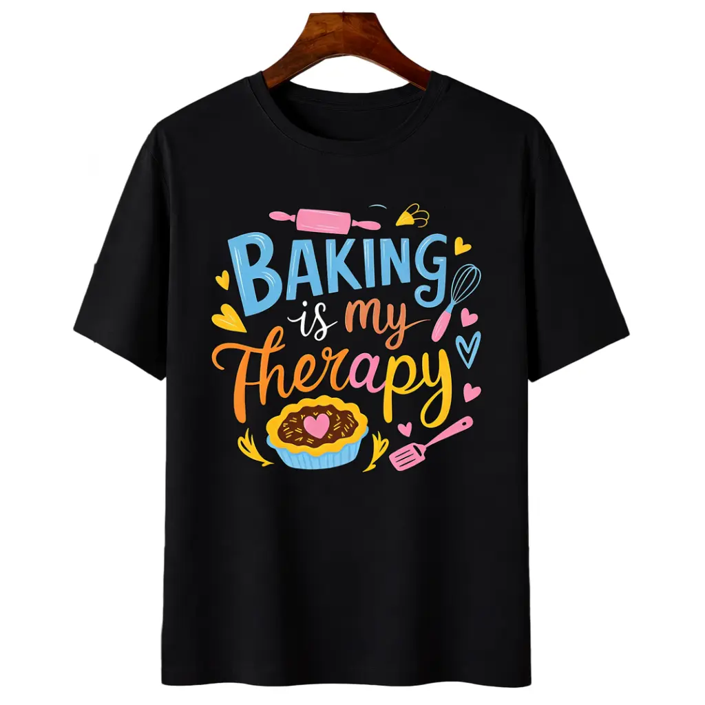BAKING IS my THERAPY Women's Plus Size Sports Short Sleeve T-Shirt