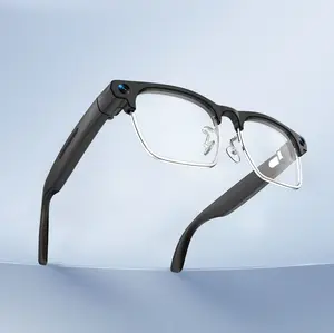 Smart AI Camera Glasses with 8MP Photochromic Lenses, Button Controls for Adjustments, Perfect for Travel & Outdoor Adventures, Hands-Free Photography, Supports Real-Time Translation in 26 Languages, AI Smart Conversation, Bluetooth Wireless Wearable Vide