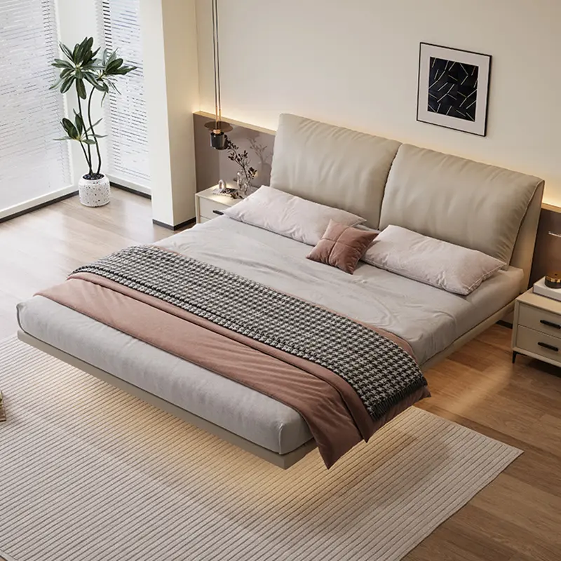 King Size Velvet Upholstered Platform Bed Frame Wingback Tall Headboard Tufted Design Heavy Duty Wooden Slats Large Luxury Bed for Modern Master Bedroom