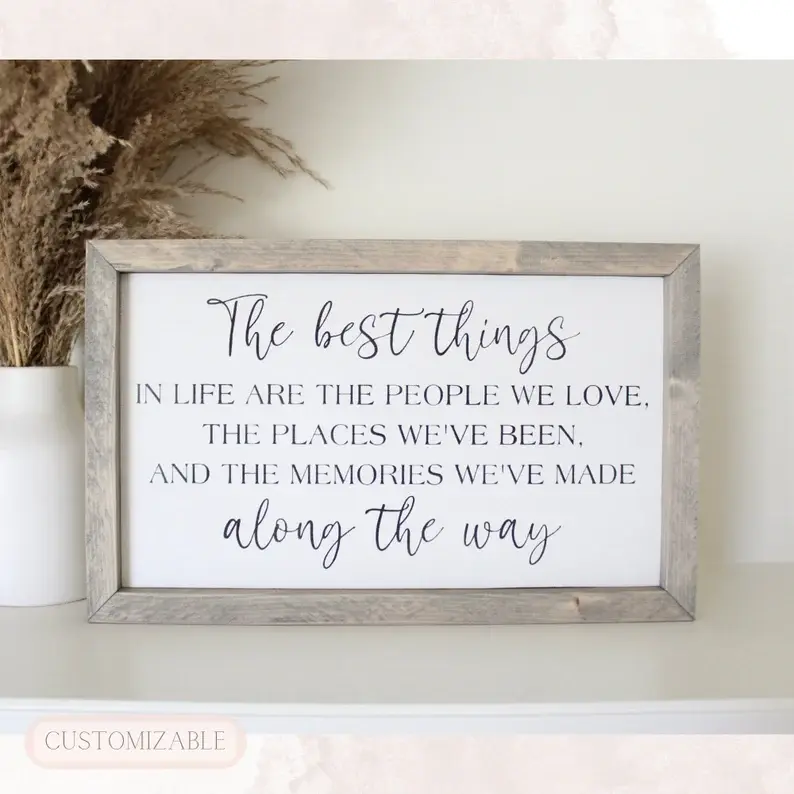 GiftOfHope The Best Things In Life Print (UNFRAMED) , Family Love Art, Family Wall Decor, Wedding Gift, Anniversary Gift, Poster Unframed