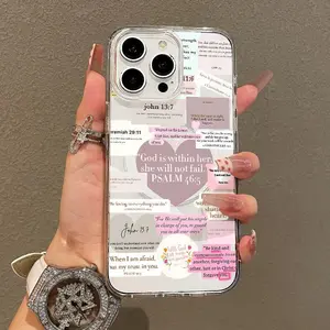 Trendy Magnetic Case Suitable for IPhone11/12/13/14/15/16/17/pro Promax Plus Air,Bible Verses Collage Ultra Slim, MagSafe Support, Shockproof |   Playful & Fun Style