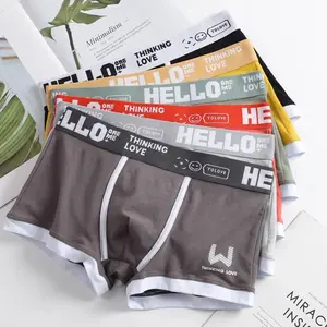 BoomBoomHouse 6pcs per set 2025 new men's underwear boxer pants mid-waist fashion boxer pants cotton breathable sports large-size shorts man underwear