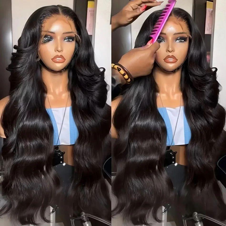Bling Hair Body Wave 13x4 Lace Front Wig Human Hair Wigs Brazilian Hair Pre Plucked 180 Density 13x6 Lace Frontal Wig For Black Women