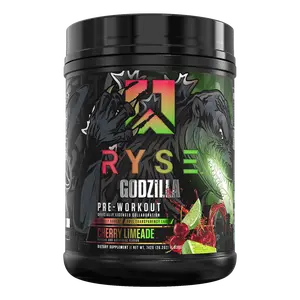 RYSE Godzilla Pre Workout Powder - Noel Deyzel Signature - 400mg Caffeine, High-Stim Energy Supplement with Beta Alanine - 40 Servings