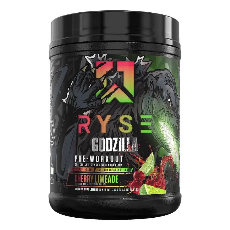 RYSE Godzilla Pre Workout Powder - Noel Deyzel Signature - 400mg Caffeine, High-Stim Energy Supplement with Beta Alanine - 40 Servings