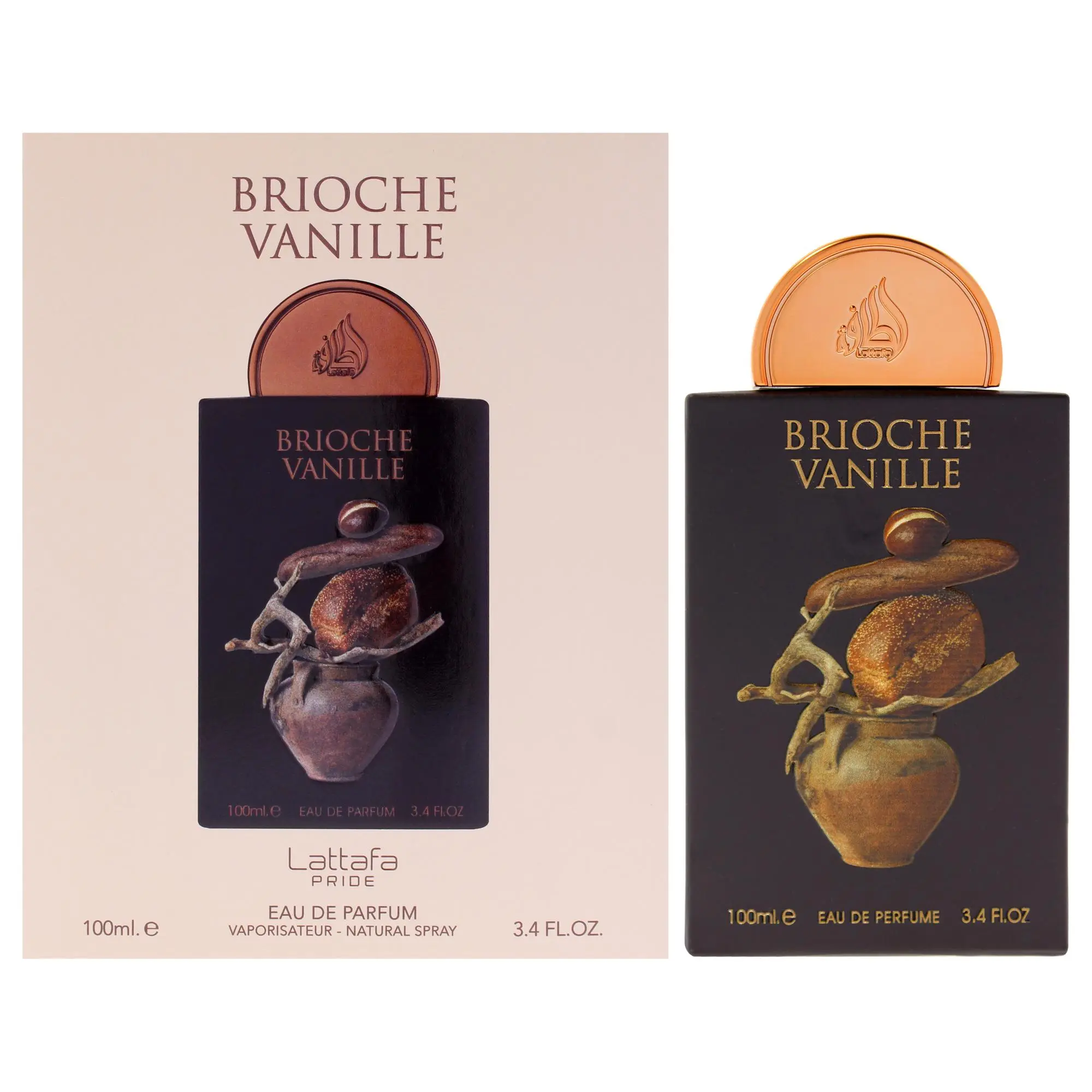 Lattafa Pride Brioche Vanille Eau De Parfum Unisex — Bergamot, Freesia, Brioche Accord, 3.4 oz (100 ml) | heliotrope, bergamot perfume, fir balsam, freesia perfume, benzoin, bergamot freesia, freesia brioche accord, brioche accord heliotrope, long lasting