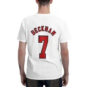 David Beckham #7 Retro Jersey Graphic T-Shirt | Soccer Legend Tee