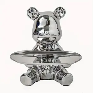 Chrome Bear w/ Tray
