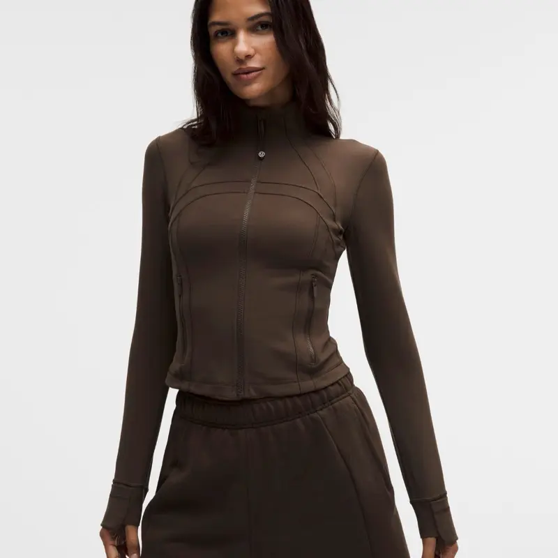 LULULEMON Cropped Nulu Define Jacket Walnut Crunch