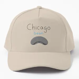 Chicago Bean Twill Cap Hat - Ideal for Fans of Chicago, Tourists, and Enthusiasts of The Bean (Cloud Gate) Landmark