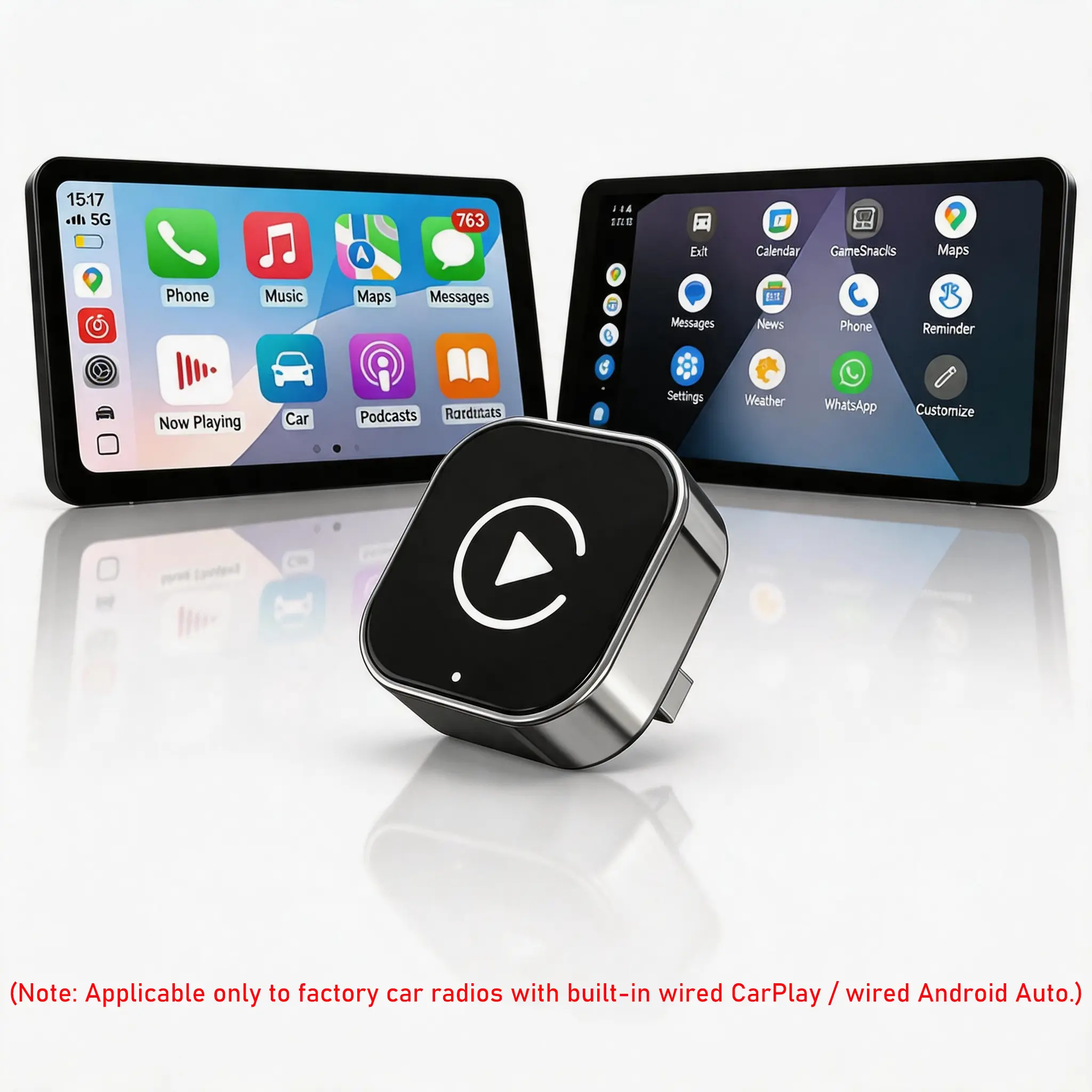 2026 Wireless CarPlay Adapter for iPhone & Android – Mini Size, Dual-Band 5G/2.4G, Bluetooth 5.0, Plug & Play, Hands-Free Calls