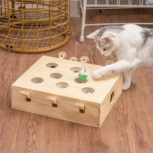Mewoofun Deluxe Whack-a-mole Cat Toy Interactive
