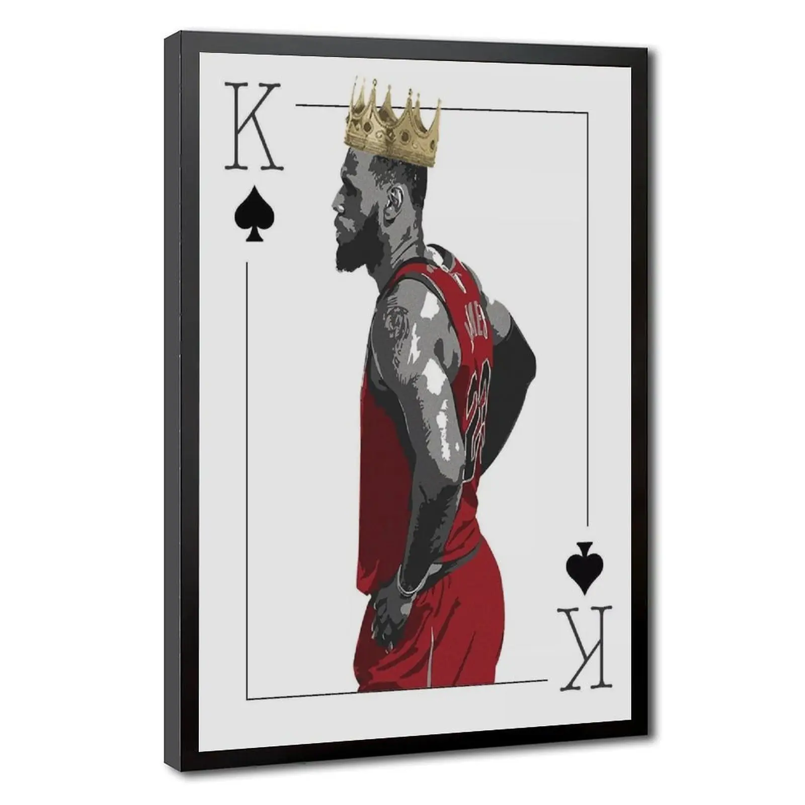 Black Wood Framed