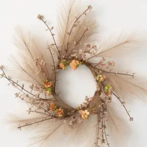 Pampas Grass Small Candle Ring -50% OFF