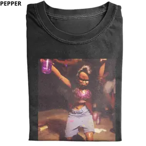 Barbie Black Dancing Meme Tee Trendy, Weird T-shirt, Gift For Her, Fun Unique Barbie Tee - Vintage Graphic Tee – Menswear & Womenswear – Streetwear Tops – Casual Cotton Crewneck Shortsleeve T-shirt