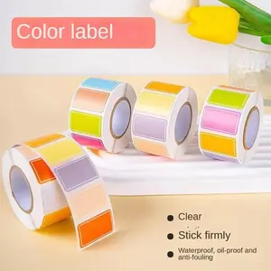Colorful Handwritten Stickers Decorative Sticker Waterproof Self-Adhesive Labels, Writeable Classification Markers for Names and Addresses