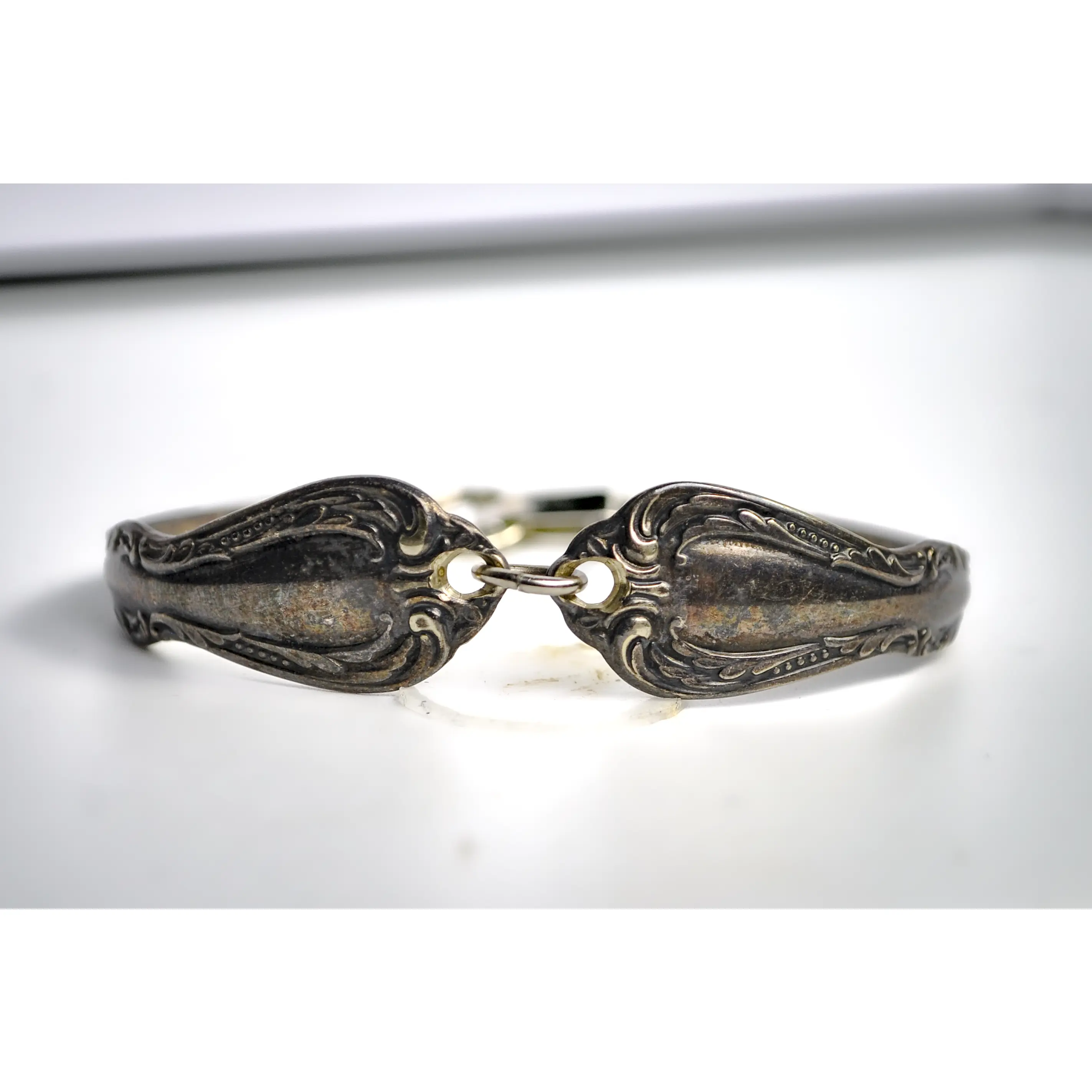 Bent Spoon Bracelet - 6 Inches - Tested Silverplate - Silverware Jewelry