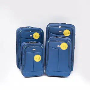 (20+24+28+32 inches) 4-piece luggage compartment, blue luggage compartment, soft edges that can be bent, easy to stuff into the luggage rack, no hard edges or bumps, can hold more than a hard luggage compartment