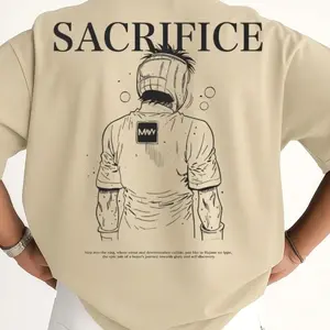 SACRIFICE Boxing Tee, Hajime no Ippo Anime Shirt, Motivational Fighter T-Shirt, Anime Boxing Merch, Anime Workout Clothing NOKU1
