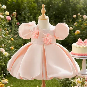 3035 Pink elegant dress suitable for girl birthday parties anniversaries sweet dresses birthday gifts