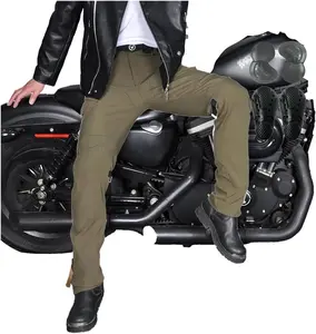 Motocross Motorcycle Pants Waterproof All Seasons Dirtbike Pants, Trousers with 2 Knee and 2 Hip Armor Adjustable