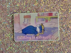 Existing is Exhausting Debit/Credit Card Cover