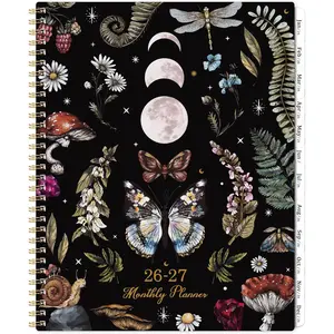 2026-2027 Monthly Planner - Monthly Planner, Jan 2026 - Dec 2027, 9" x 11", 24 Months Calendar 2026-2027, Tabs,  Pocket, Suitable for School & Work