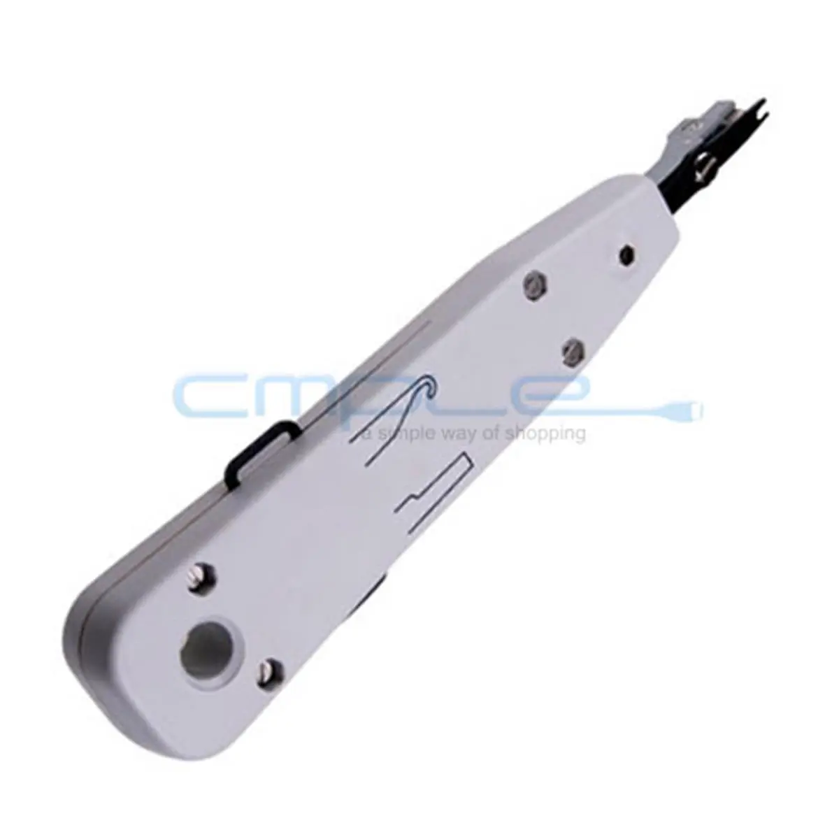 CMPLE 147-N Impact Punch Down Tool - 2.8 oz, 3x1.4x0.8 in, High-Quality Compact Design, Built-In Wire Hook, Precise Blades, Universal Scissors for Home Improvement Wiring, Network Installation
