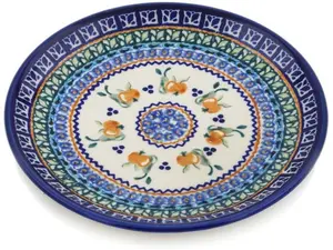 Polish Pottery Plate 7" Apple Pears