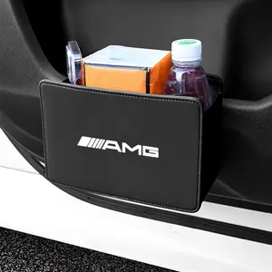 Car Leather Storage Box Foldable Auto Organizer Bag For Mercedes Benz AMG GLE GLS CLA CLE GLC CLS GLA W223 W213 W206 W464 W247 W167 W166 W222 W205 W204 W177 W246 W212 W221 W463