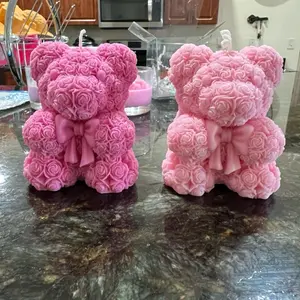 Vela decorativa en forma de oso