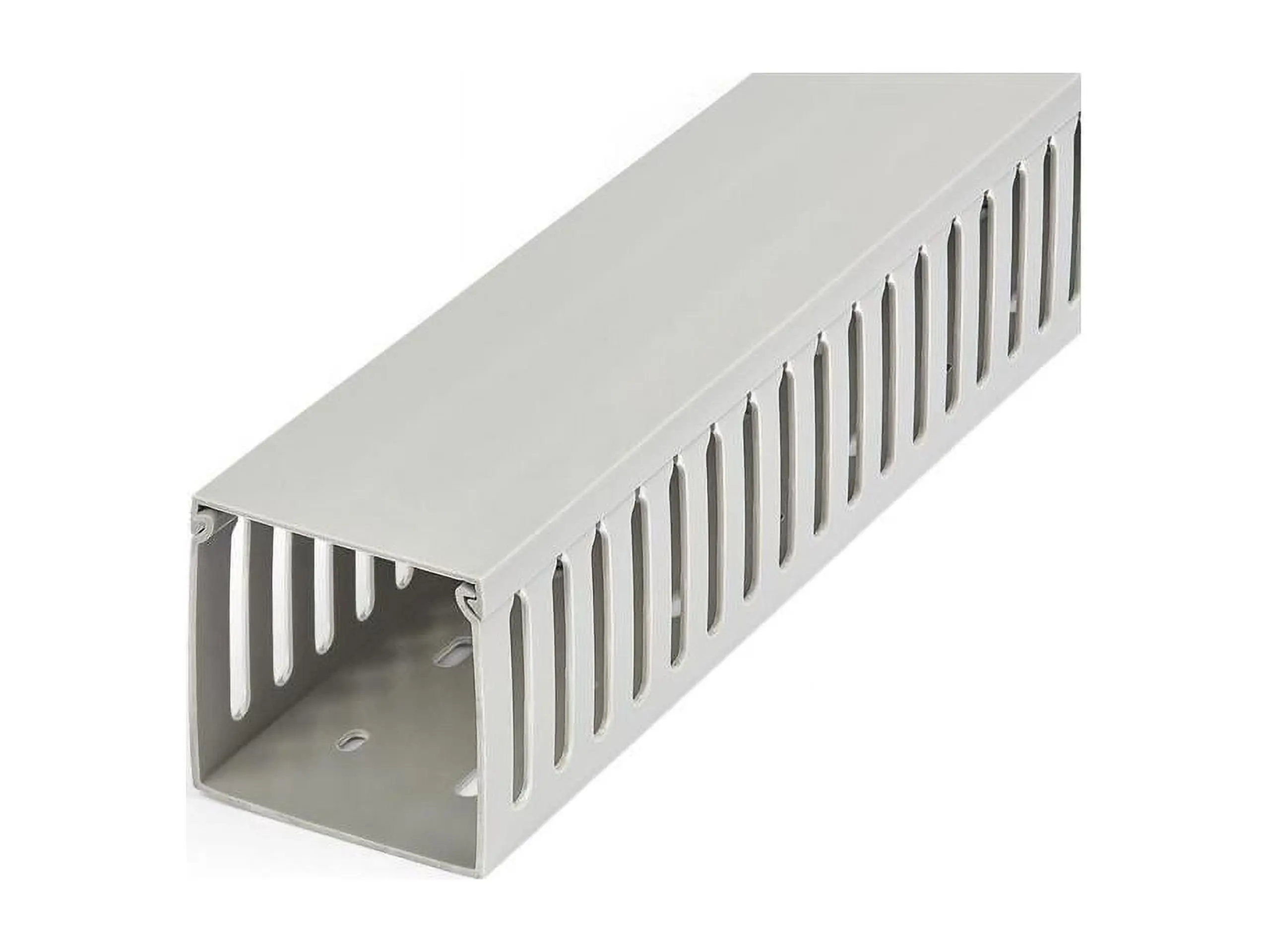 Startech 78in PVC Plastic Slotted Wire Management Raceway, Flexible PVC Wire Channels for Home Improvement Electrical Needs