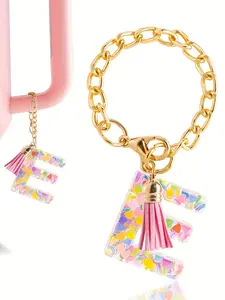 1pc Charm Accessories For Stanley Cup Handle Charm For Women Stylish Chain Pendant Keychain Tumbler Cup Charm, Unique Beverage Accessory