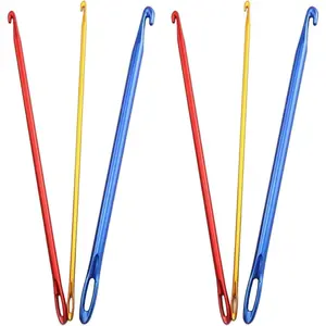 6 count  Tunisian Afghan Crochet Hook DIY Knitting  Tool with Eye 2.75/4/6mm