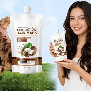 Hair Mask (Pouch) – A hair mask specially formulated for dry, damaged, and frizzy hair. Enriched with coconut extract and hyaluronic acid, this conditioner leaves hair shiny and hydrated. Suitable for all hair types.