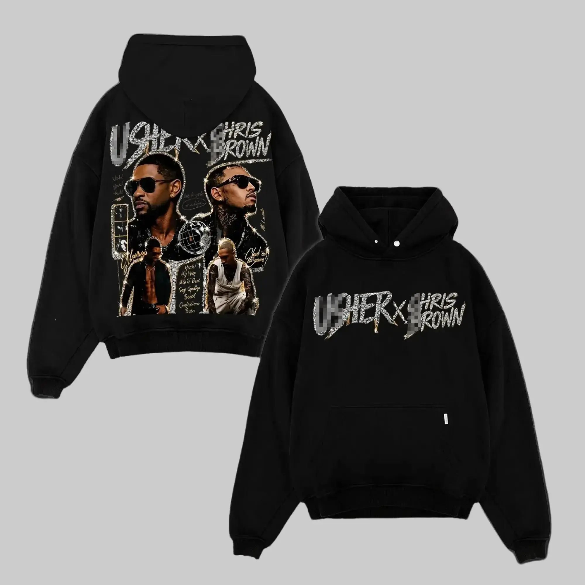 Raymond & Brown Premium Premium Hoodie, R&B Tour Graphic Sweatshirt, Vintage Rap Style Apparel, Gift Idea for Fans and Music Lovers, Retro Urban Fashion Tee